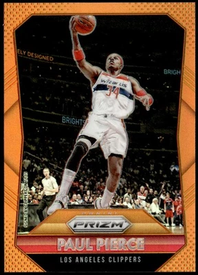2015-16 Panini Prizm #92 Paul Pierce Orange Prizms #/65 E1 - Image 1 of 2