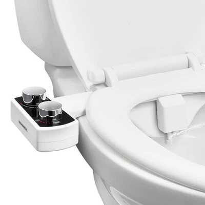 Uimoso Toilet Bidet Attachment with Dual Nozzles & Adjustable Water Pressure - Image 1 of 4