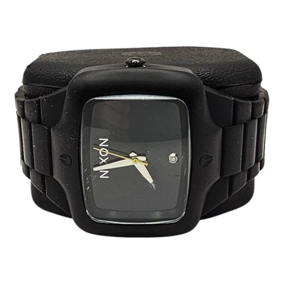 Nixon The Rubber Player Watch RARE Diamond Accent Black/Black Dial - Image 1 of 4