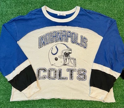 Camisa de manga larga marca 47 Indianapolis Colts para mujer talla grande nueva con etiquetas NFL Foto 1 de 4