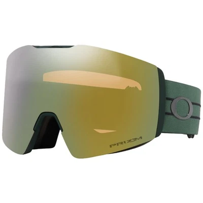 Oakley Fall Line Snow Goggles Prizm Sage Gold Iridium Lenses Hunter Green Strap Foto 1 de 4