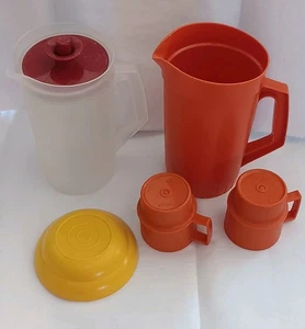 Juguetes Tupperware miniatura platos de juego servirlo niños jarras tapa de vacío taza tazón - Imagen 1 de 10