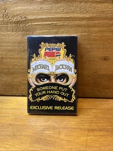 Michael Jackson SOMEONE PUT YOUR HAND OUT Cassette PEPSI Tape PROMO 1992 NEW - Picture 1 of 8