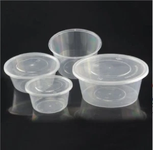 Contenitori rotondi plastica trasparente 2 oz 4 oz 8 oz 10 oz 12 oz + coperchi salsa deliPots OFFERTA - Foto 1 di 8
