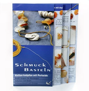 Bastelanleitung für Schmuck mit Perlseide Draht Basteln Knotentechnik Hobby - Bild 1 von 1