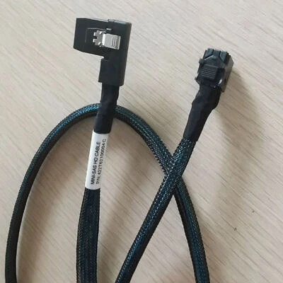 SFF 8087 To 8643 Mini SAS HD To Mini ASA Extension Left Angled Adapter Cable - Image 1 of 4