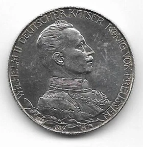 2 Mark 1913 Preussen , Silber Münze Kaiserreich , H1 - Bild 1 von 2