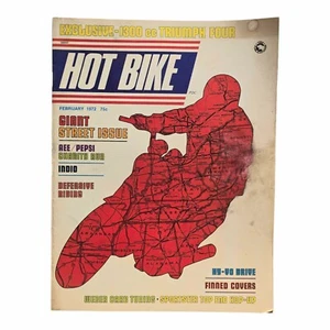 Revista de motocicletas Hot Bike vintage de febrero de 1972 - Imagen 1 de 7