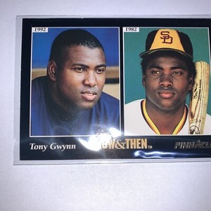 Tony Gwynn Now And Then 1993 Pinnacle Baseball Card #289