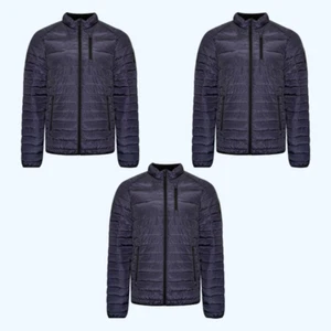 Mens Puffer Winter Jacket Bubble Down Coat Quilted Zip Padded Outwear Clearance - Picture 1 of 8