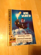 2000/1 BRACKNELL BEES V SHEFFIELD STEELERS  ICE HOCKEY  4/10/00