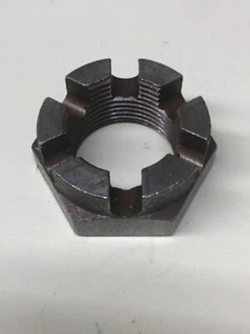 (1) 1 1/4"-12 Castle Slotted Nut Jam Thin Cotter Pin Locking 1.25-12 Fine Thread - Picture 1 of 5