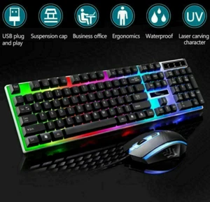 Gaming Keyboard and Mouse Set - Picture 1 of 3