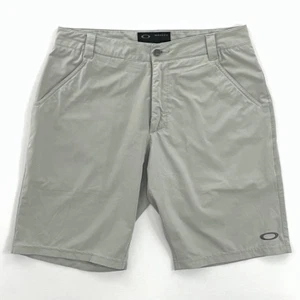 Oakley pantaloncino uomo casual grigio piatto davanti elasticizzato classico tasche 33W - Foto 1 di 10