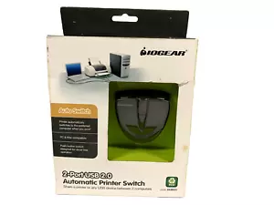 IOGear (GUB231) 2-Ports External USB 2.0 Automatic Printer Switch New - Picture 1 of 2