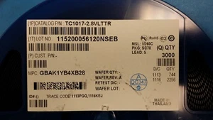 (3000 PCS) TC1017-2.8VLTTR IC REG LINEAR 2.8V 150MA SC70-5 ROHS - Picture 1 of 5
