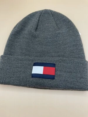 Tommy Hilfiger Hombre Gorro Gris Logo Delantero Talla Única Nuevo con Etiquetas Foto 1 de 3