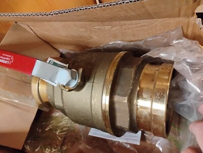Legend P-100 No Lead Legend-Press Ball Valve 4" 101-011NL Brass - Fast Ship - Image 1 of 4
