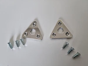 Porsche 550 Spyder Bonnet Lock cover plate set - Picture 1 of 4