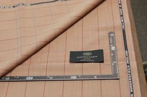 All Wool – Schofield & Smith 'Oswald' – Tan & Red/Blue Windowpane – 1.80m - Picture 1 of 23