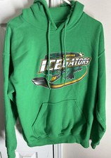 Vintage ECHL SPHL Hockey Louisiana Ice Gators  Hoodie Mens Size Medium Green