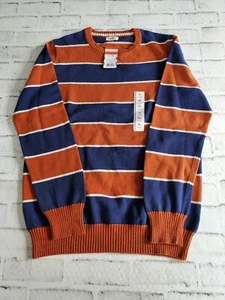 Boy's size XL (16) Cat&Jack Rugby Striped Crew Neck Sweater-NWT - Picture 1 of 12