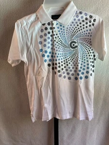IZOD Pima Cool Boys Golf Shirt Youth M 8/9 White NEW - Picture 1 of 4