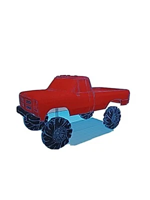 First Gen Scx24 DODGE RAM 250 REG CAB AXIAL TRUCK BODY & MAGNETIC MOUNTS - Image 1 of 4