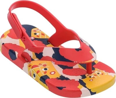 Mini Melissa Toddler Red/Yellow Ipanema Sandals Size 12 New - Image 1 of 4