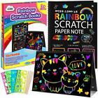 ZMLM Scratch Paper Art-Crafts Notebook 2 Pack Bulk Rainbow Magic Paper Suppli...