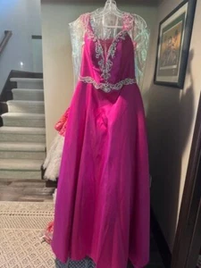 Rich, Vibrant Nina Canacci 2265 Winning Pageant Ball Gown Dress sz 14 NWT - Picture 1 of 4