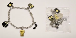 Vintage Nintendo Official Swag Promo: DSi DS Chain link Bracelet w/ Charms - New - Picture 1 of 4