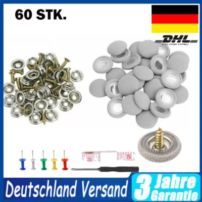 60 Stk Auto Dach Schnalle Schnappnieten Reparatur Dachhimmel Befestigung SET DE