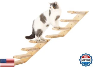 Katzen Kletterregale Wandmontage 2 Stück vier Katzentreppen wendbar links und Rigg - Bild 1 von 5