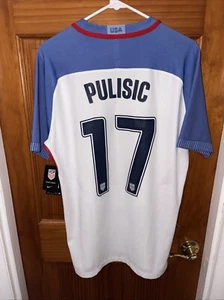 Nike 2016 USA Home Vapor Match Men’s Pulisic Jersey, Shirt, New, Size Large - Picture 1 of 6