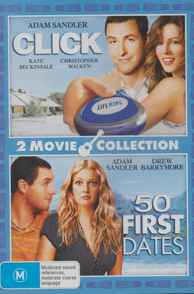 Click / 50 First Dates DVD Region 4  Adam Sandler, Drew Barrymore Like New - Image 1 of 1