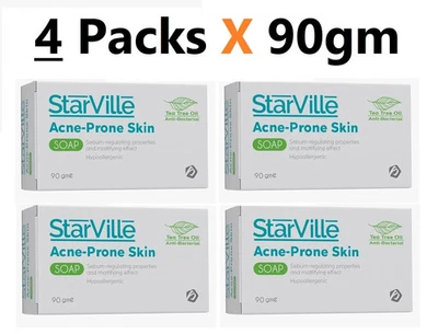 Starville Soap for Acne Prone Skin Daily Hygiene For Oily Skin ( 4 Pack X 90ml ) - Image 1 of 4