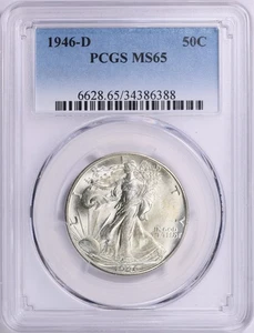 1946-D Liberty Walking Half Dollar PCGS MS-65 - Mint State 65 - Picture 1 of 4