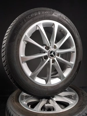 4 Winterräder 205 55 R17 Mercedes A B CLA Klasse W177 W247 W118 17" Alufelgen - Bild 1 von 3