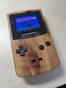 Woodgrain shell GAME BOY COLOR IPS LCD - Picture 1 of 3