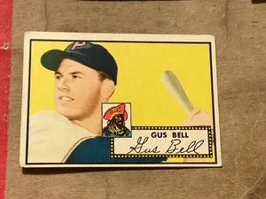 1952 Topps - Gus Bell #170 Red Back - EX+ - Lite Corner Wear - No Creases - Picture 1 of 2