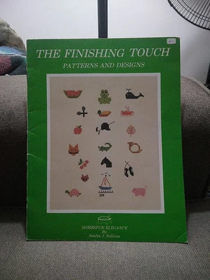 THE FINISHING TOUCH Cross Stitch Pattern Book Homspun Elegance Mini Designs VTG - Image 1 of 4
