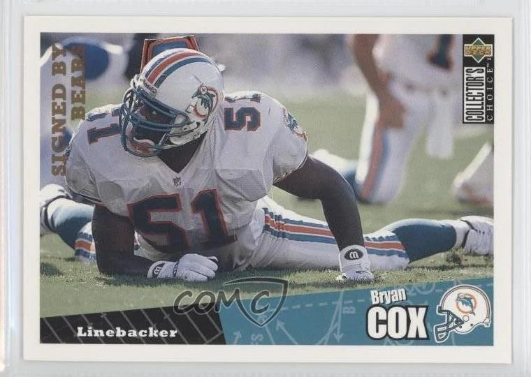 1996 Upper Deck Collector's Choice Bryan Cox #123 - Image 1 of 2