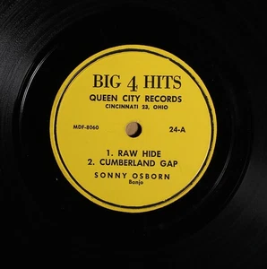 Sonny Osborn - Raw Hide/Cumberland Gap - BIG 4 HITS QUEEN CITY 24 E/E- - Picture 1 of 4