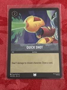 FOIL Lorcana Reign of Jafar - Quick Shot - 203/204 - M/NM FOIL - Picture 1 of 7