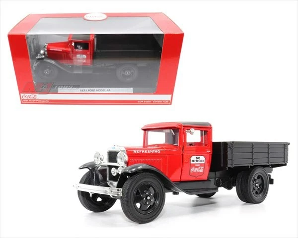 Mini auto 1/24 1931 Ford truck Coca-Cola Motor City Classics 1:24 Coca-Cola 1931 - Immagine 1 di 1