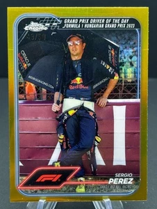 2024 Topps Chrome F1 - Grand Prix DOTD Sergio Pérez #169 refractor de oro/50 - Imagen 1 de 2