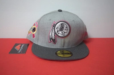 NFL New Era Washington Redskins Commanders Breast Cancer Awareness Fitted Hat - Image 1 of 4