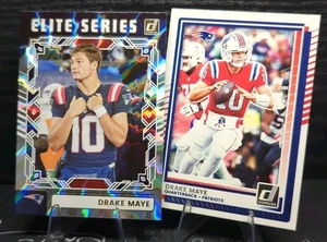 2025 Panini Donruss Drake Maye Elite Series Insert #TES-DMA w/Base Patriots - Picture 1 of 3