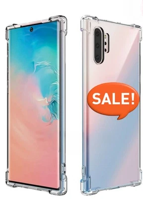 Funda protectora transparente de silicona a prueba de golpes para Samsung Galaxy S20/10/9/8 Note10 Foto 1 de 4